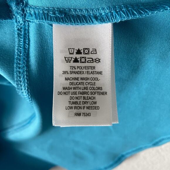 Tommy Bahama Golf Teal‎ XL Dress Knee Length UPF 50 Moisture Wicking Quick Dry - Picture 6 of 7